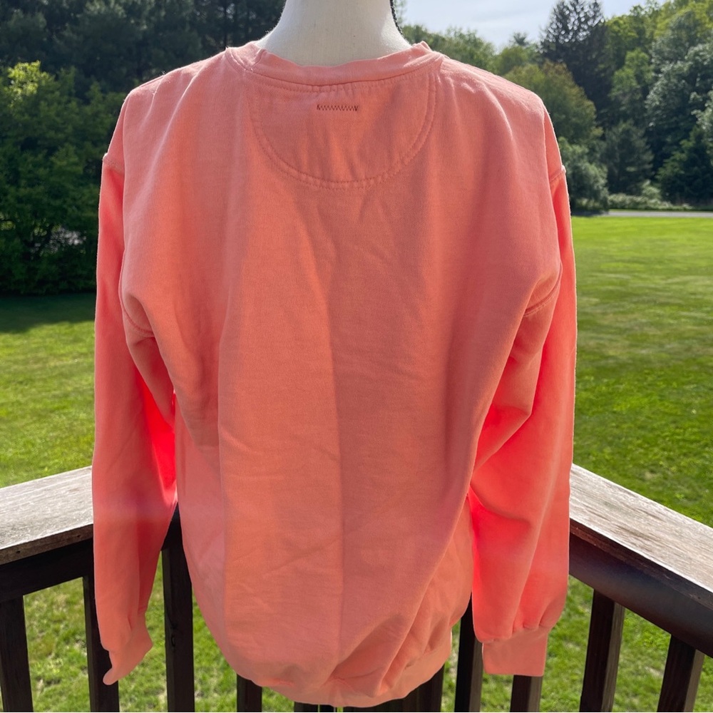 People of Leisure sweatshirt top crew Def Leppard 80s rock music pink medium - Picture 7 of 11